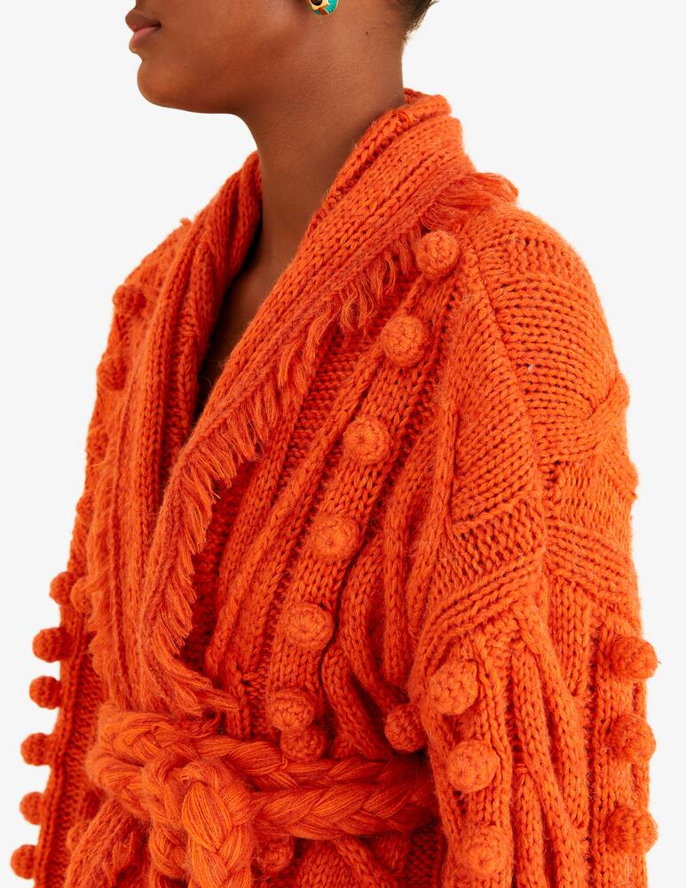 rinascente Farm Rio Braided knit cardigan