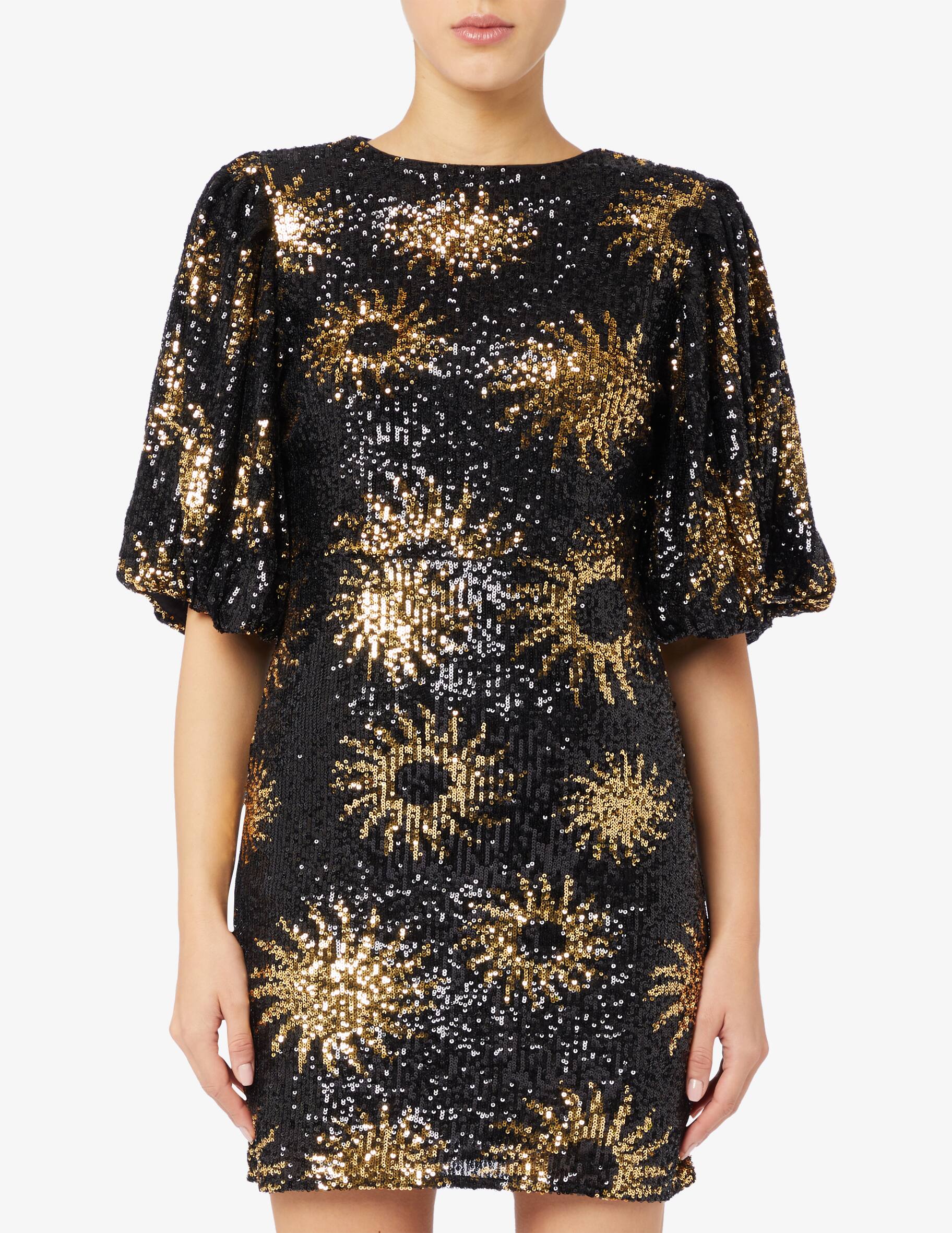 slim fit dress slacks Sequin V-neck Knit Dress – Lux Afrique Boutique main image 1