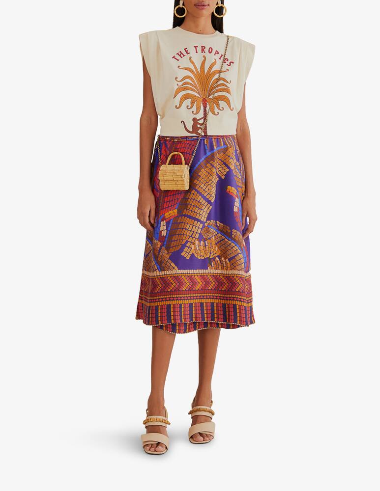 rinascente Farm Rio The Tropics pleated shirt