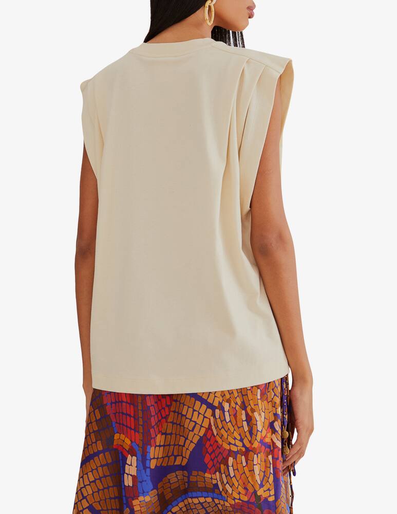 rinascente Farm Rio The Tropics pleated shirt