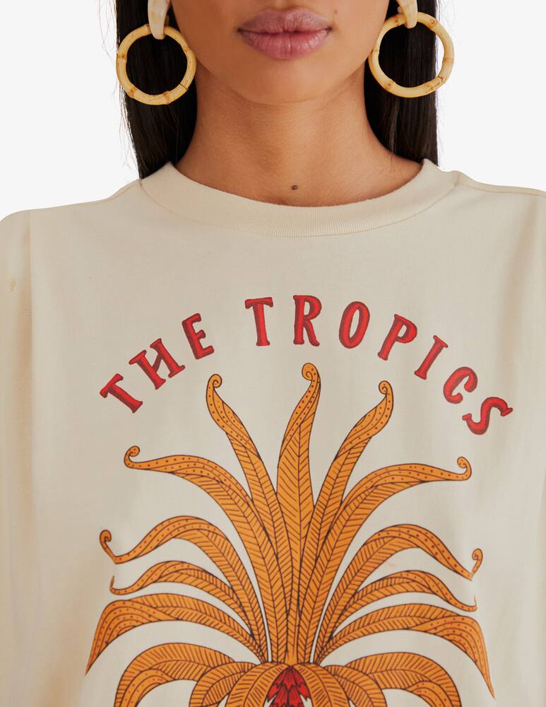 rinascente Farm Rio The Tropics pleated shirt