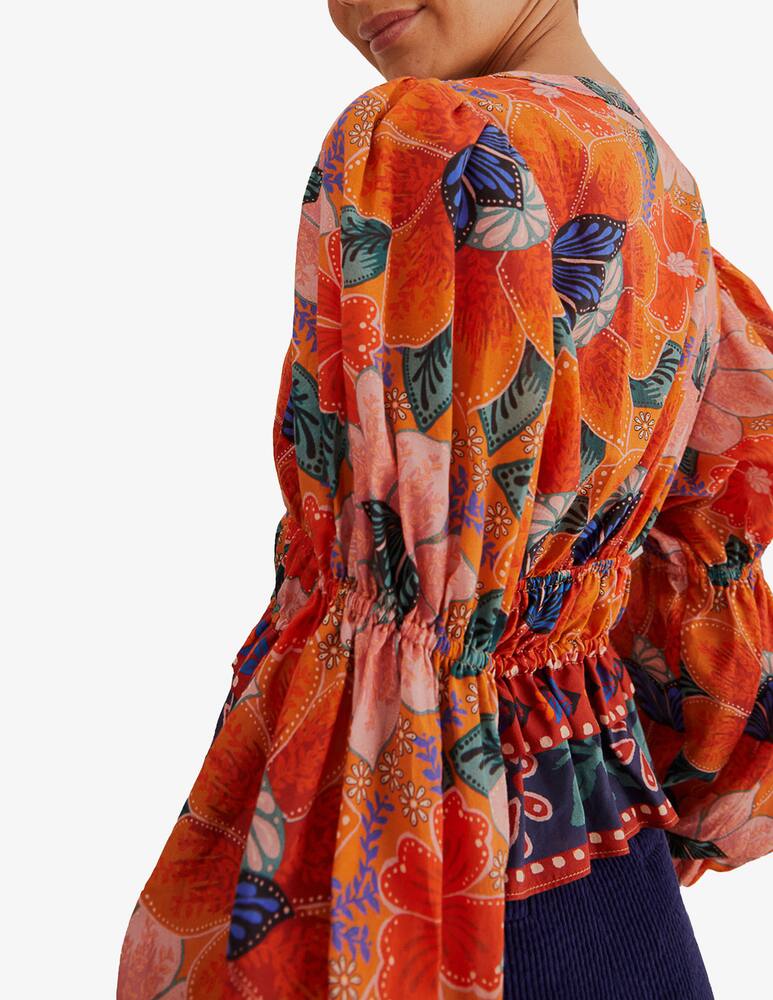 rinascente Farm Rio Marias cotton blend blouse