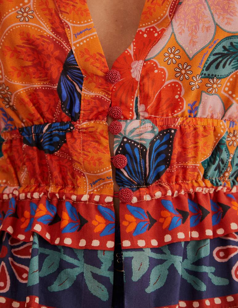 Farm Rio Marias cotton blend blouse - picture 7 Farm Rio Marias cotton blend blouse - picture 7