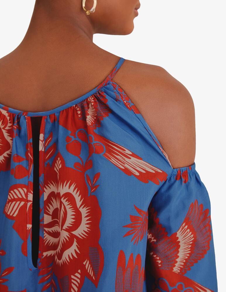 rinascente Farm Rio Abito maxi in pizzo con spalle scoperte