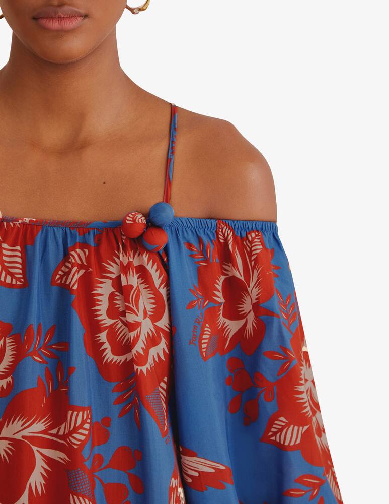 rinascente Farm Rio Abito maxi in pizzo con spalle scoperte