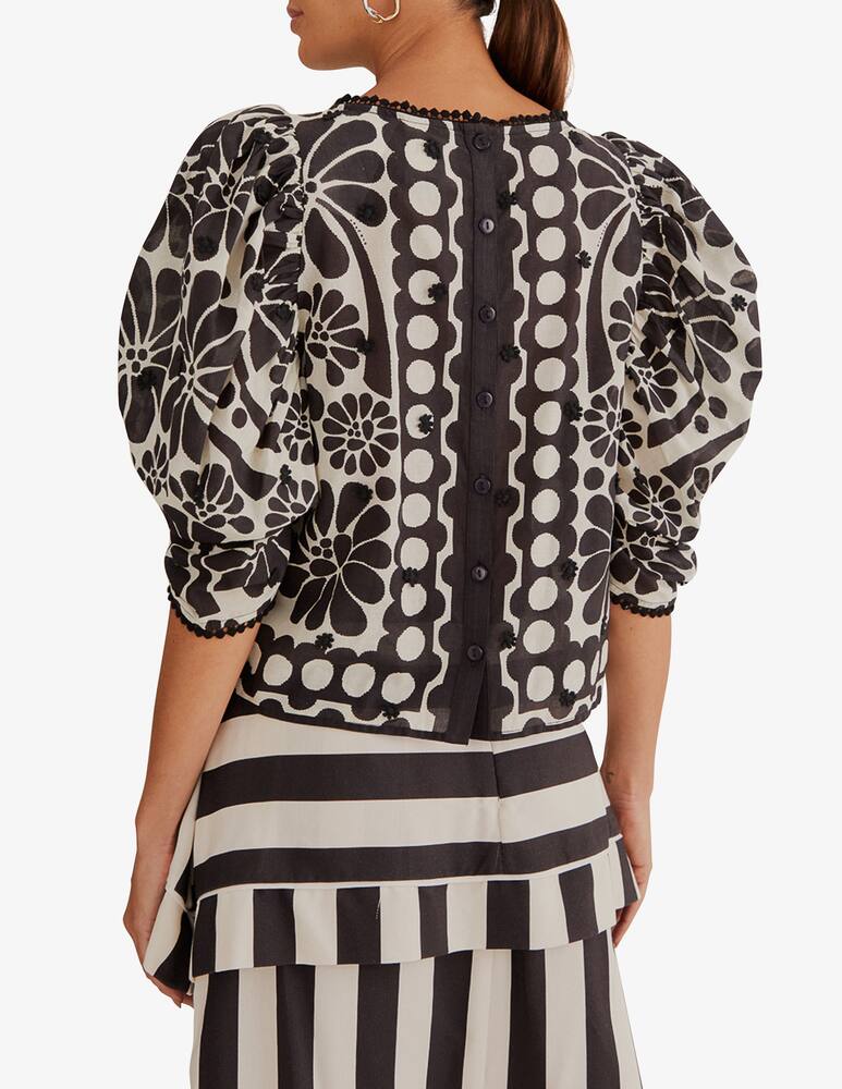 rinascente Farm Rio Blusa Palermo con maniche a sbuffo