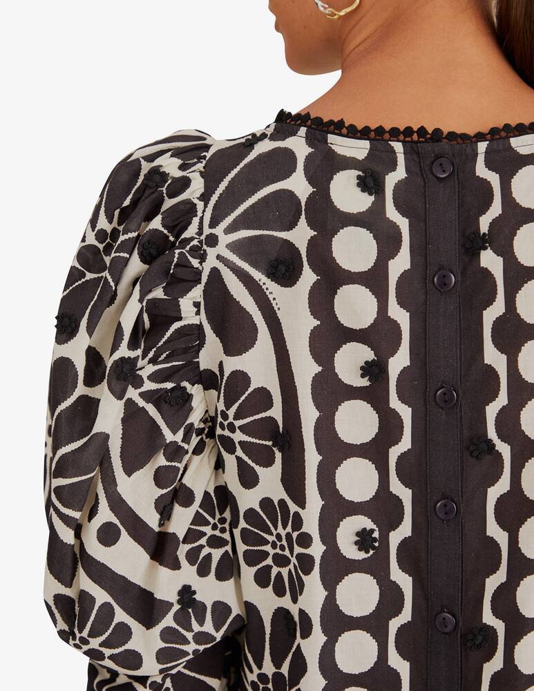 rinascente Farm Rio Blusa Palermo con maniche a sbuffo