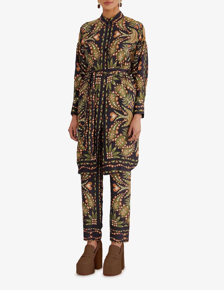 rinascente Farm Rio Maxi chemise con sciarpa Martina