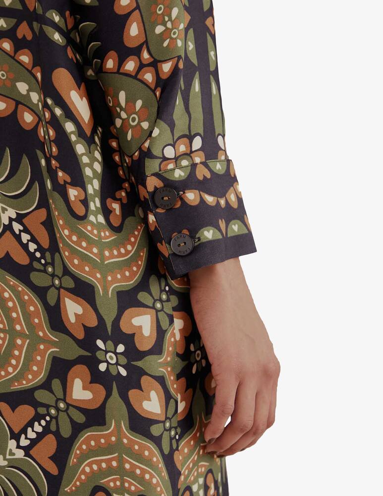 rinascente Farm Rio Maxi chemise con sciarpa Martina