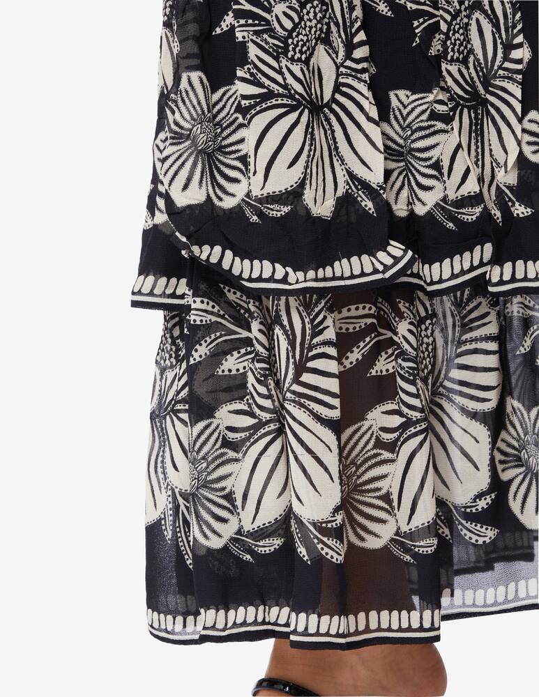 rinascente Farm Rio Pasley bloom tiered skirt