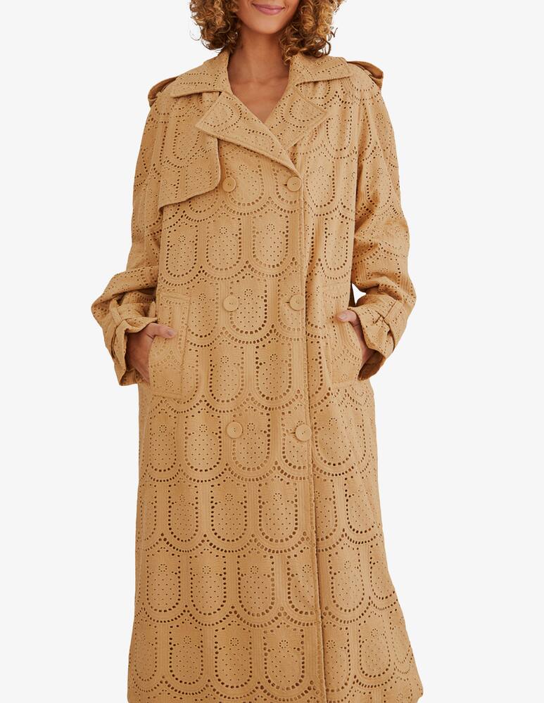 rinascente Farm Rio Trench con occhielli in cotone