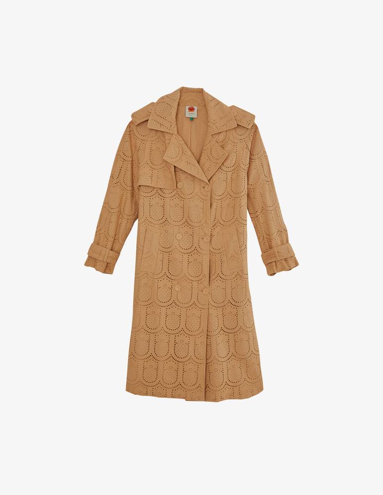 rinascente Farm Rio Trench con occhielli in cotone