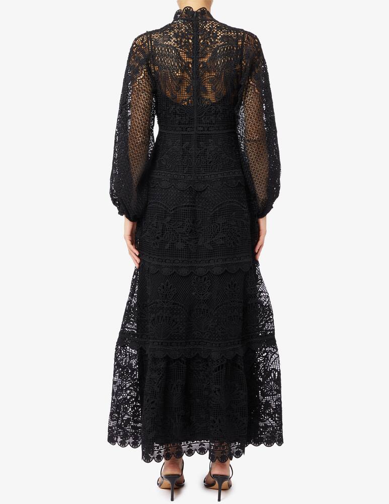 rinascente Farm Rio Guipure long sleeve maxi dress