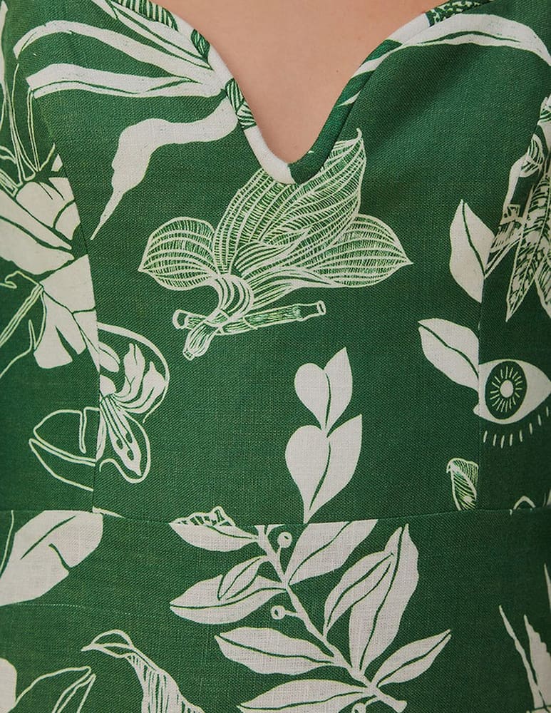 rinascente Farm Rio Forest soul short sleeve mini dress