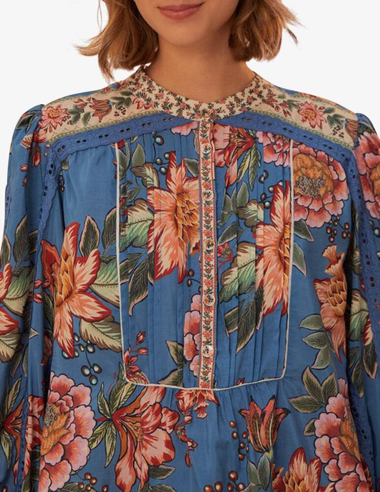 Farm Rio Wonderful bouquet long sleeve blouse - picture 4 Farm Rio Wonderful bouquet long sleeve blouse - picture 4