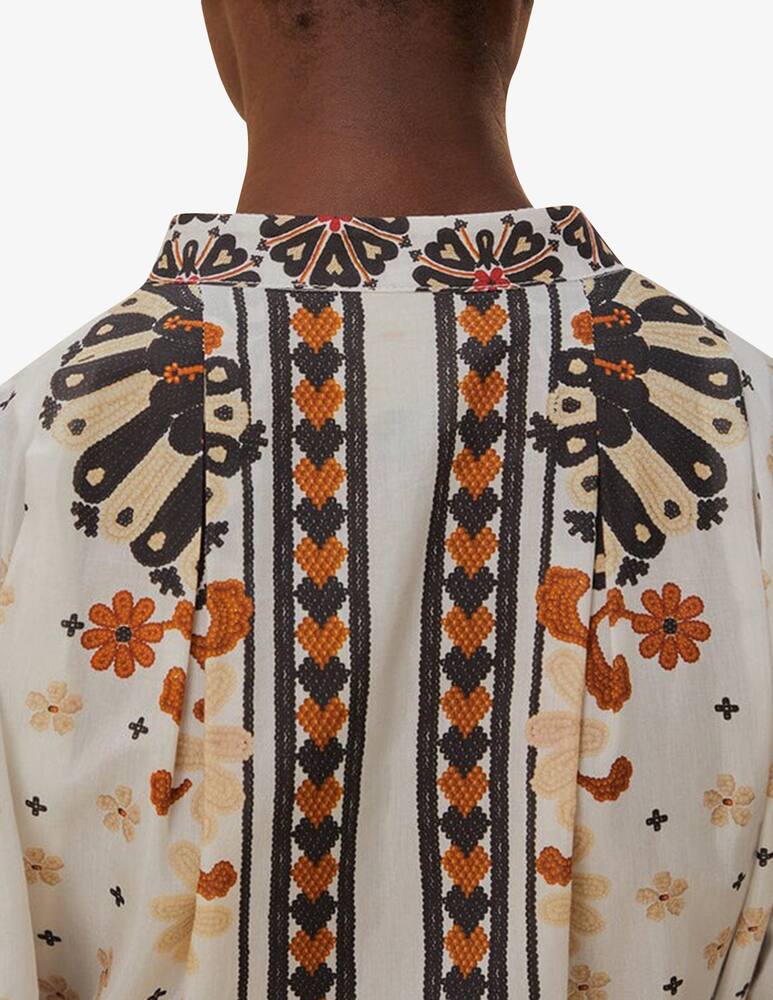 rinascente Farm Rio Flower fan tapestry mini dress