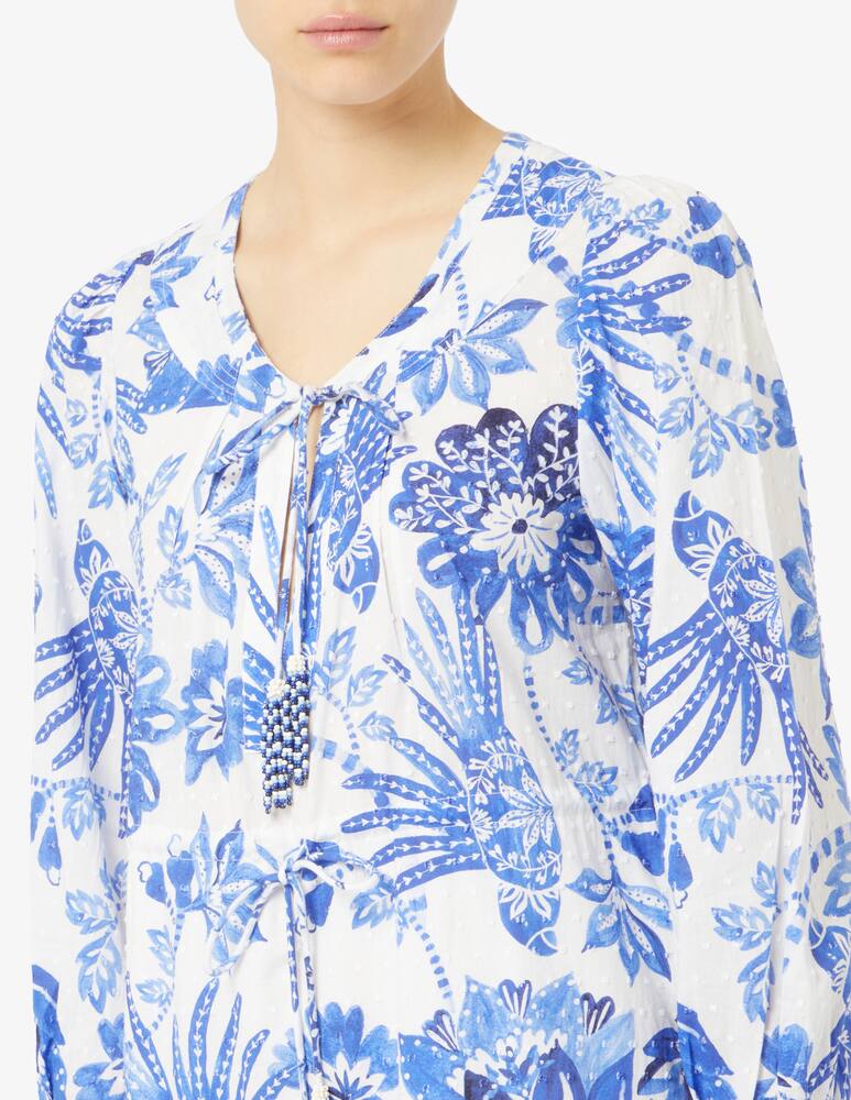 rinascente Farm Rio Flowerful birds mini dress