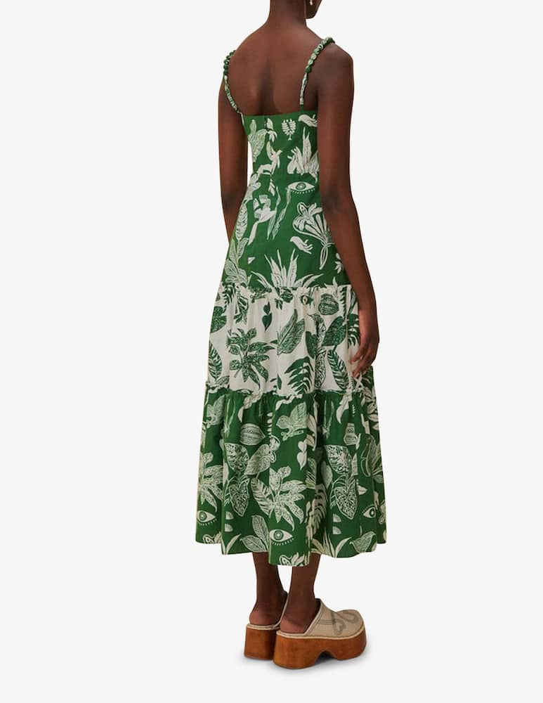 rinascente Farm Rio Forest soul mix midi dress