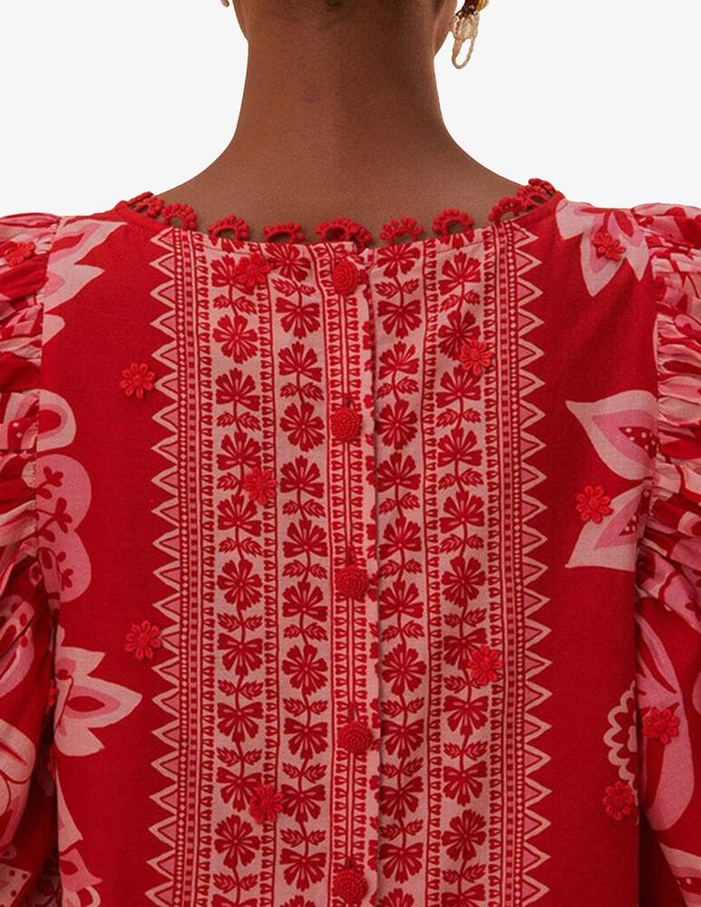 rinascente Farm Rio Flora tapestry blouse