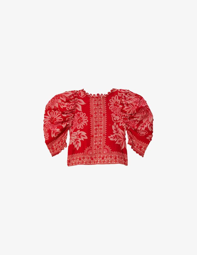 rinascente Farm Rio Flora tapestry blouse