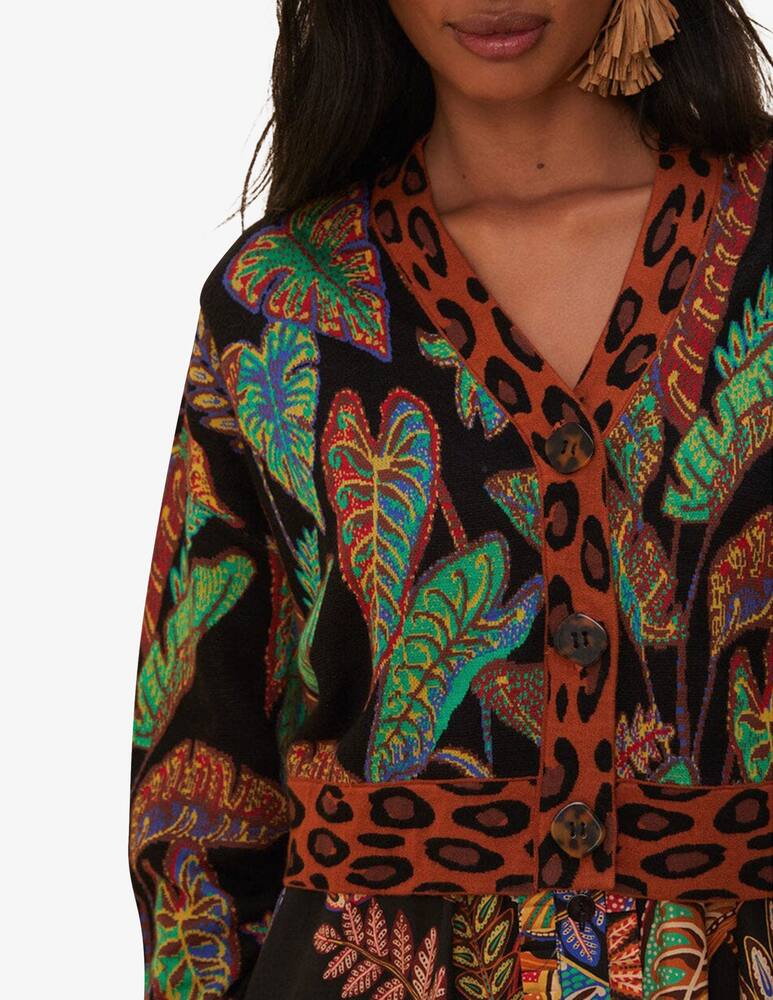 rinascente Farm Rio Cardigan cropped Cool Foliage