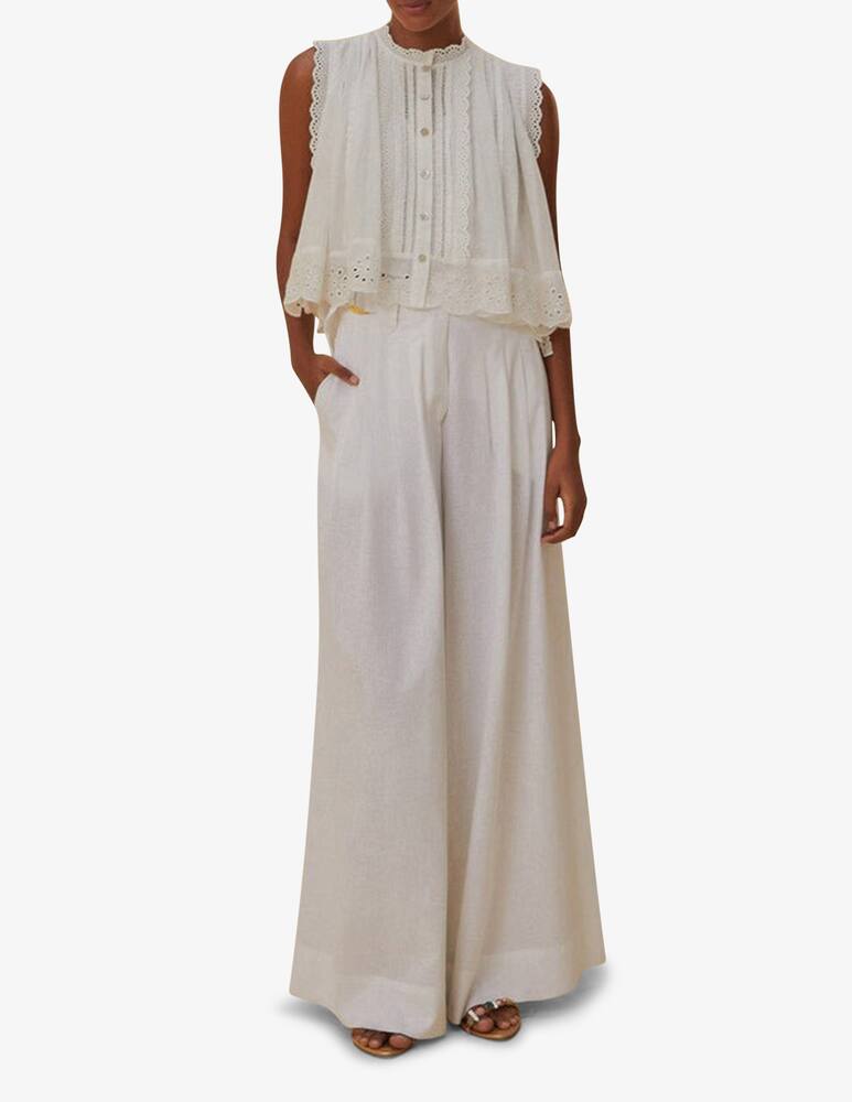 rinascente Farm Rio Pantaloni a vita bassa in lino