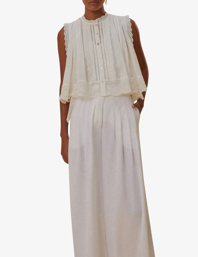 rinascente Farm Rio Pantaloni a vita bassa in lino