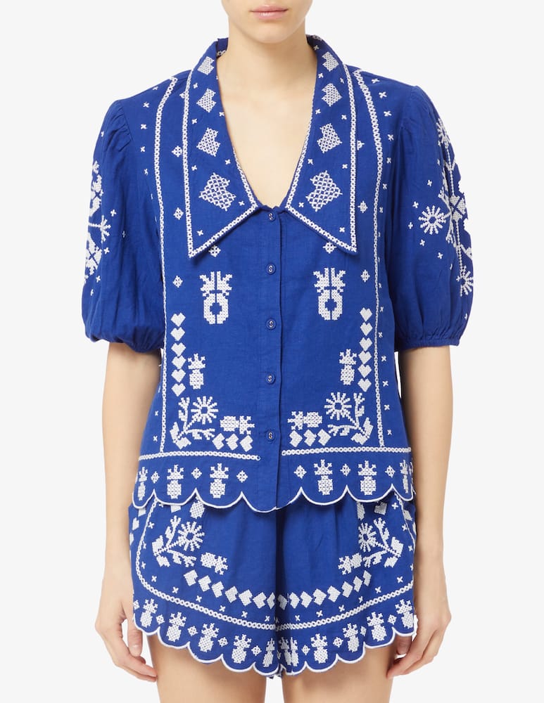 Farm Rio Embroidered short sleeve shirt - picture 1 Farm Rio Embroidered short sleeve shirt - picture 1