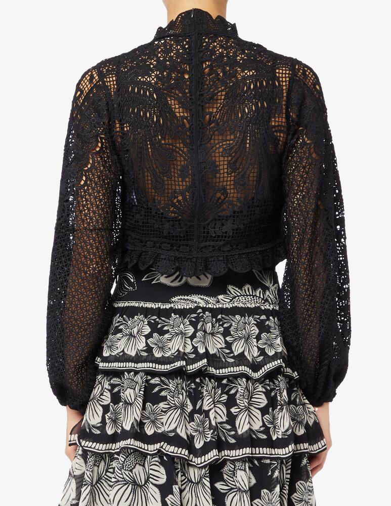 rinascente Farm Rio Blusa in guipure a maniche lunghe