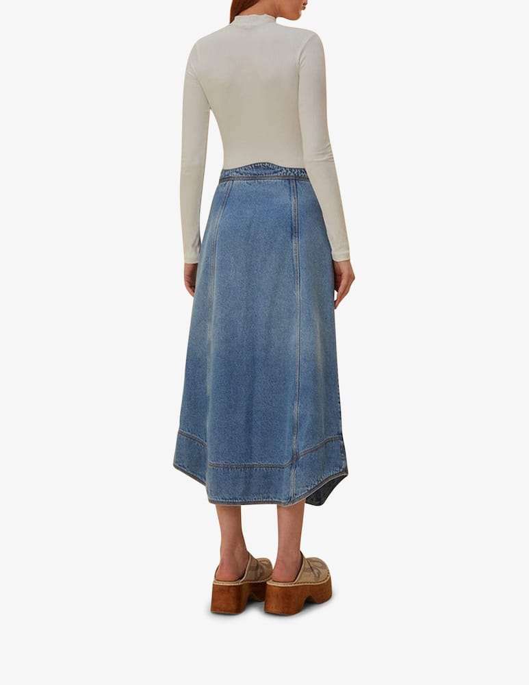 Farm Rio Denim wave skirt - picture 3 Farm Rio Denim wave skirt - picture 3