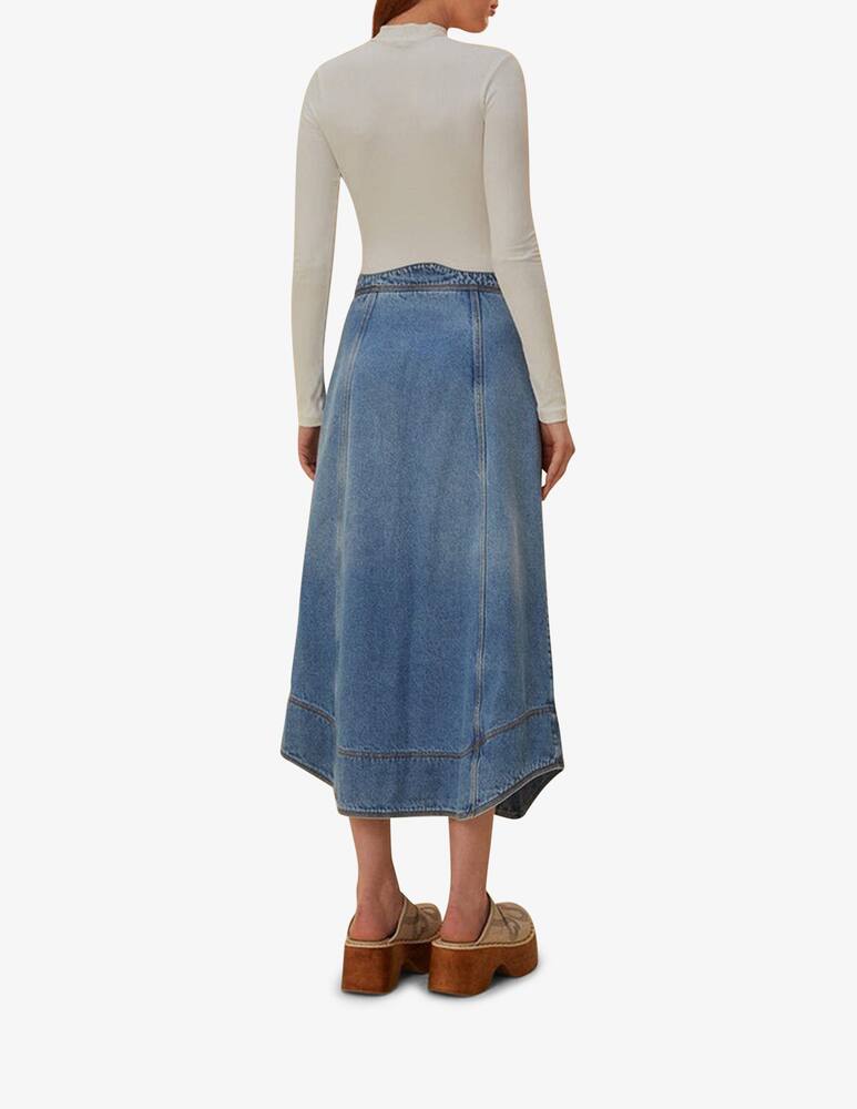 rinascente Farm Rio Gonna Denim Wave