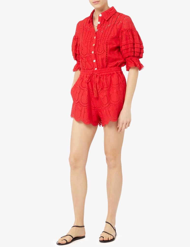 rinascente Farm Rio Pantaloncino Pineapple eyelet