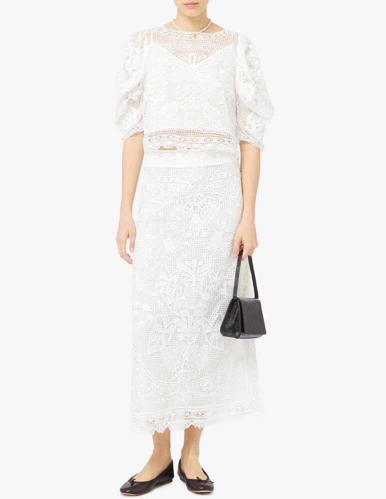 rinascente Farm Rio Blusa in guipire a maniche corte