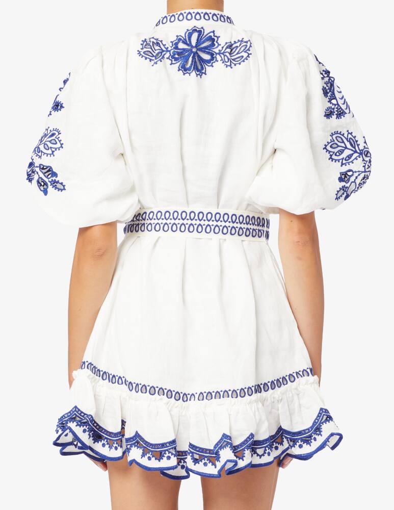 rinascente Farm Rio Linen mini dress