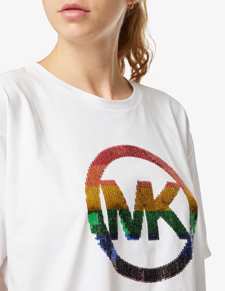 rinascente Michael Michael Kors T-shirt logo Pride - Bianco