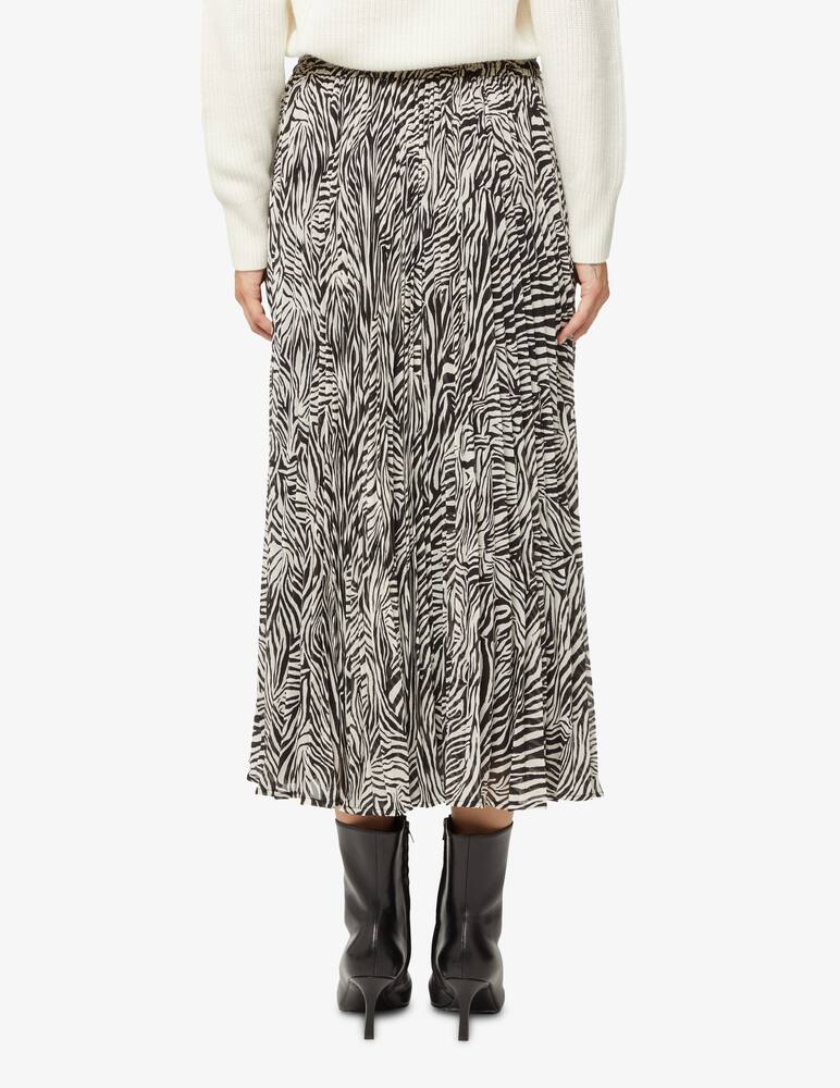 rinascente Michael Michael Kors Maxi gonna plisse a zebra - Bianco