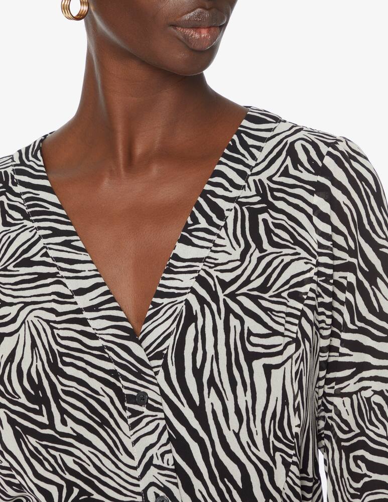 rinascente Michael Michael Kors Vestito midi con bottoni Zebra - Nero