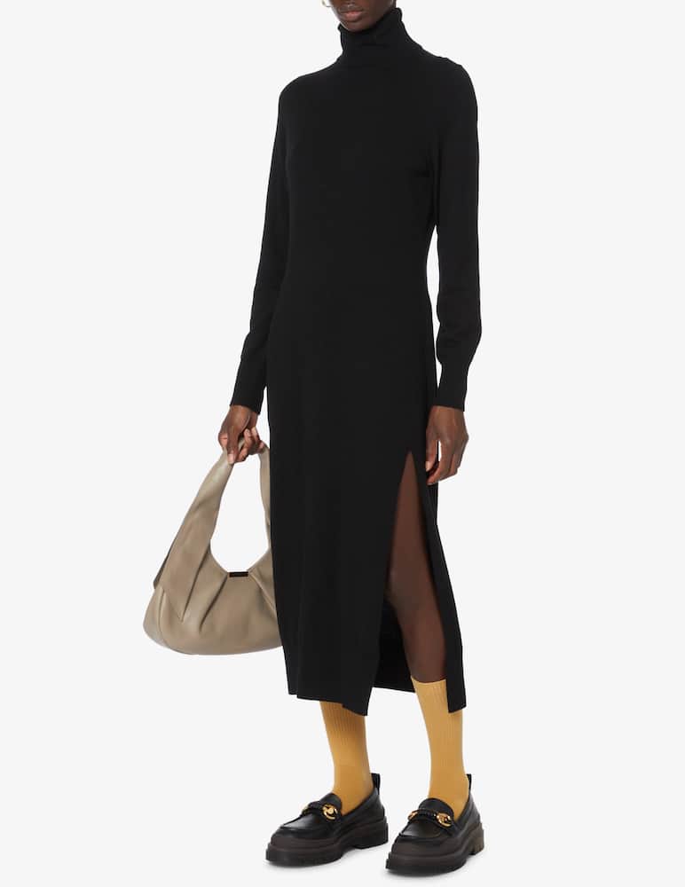 rinascente Michael Michael Kors Vestito midi a manica lunga con spacco Easy - Nero