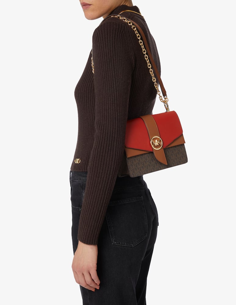 rinascente Michael Michael Kors Borsa a tracolla Greenwich piccola in pelle Saffiano