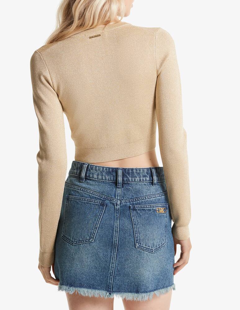 rinascente Michael Michael Kors Metalic zip crop jacket