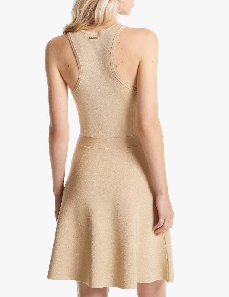 rinascente Michael Michael Kors Metalic fit flare drees
