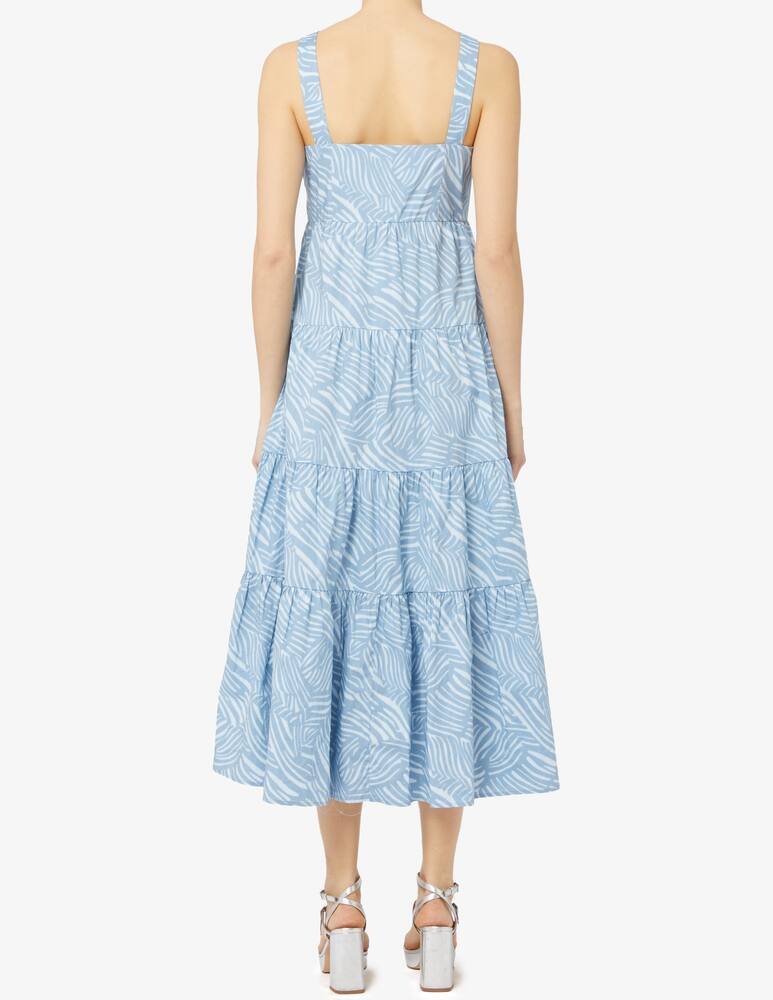 rinascente Michael Michael Kors Zebra tiered midi dress