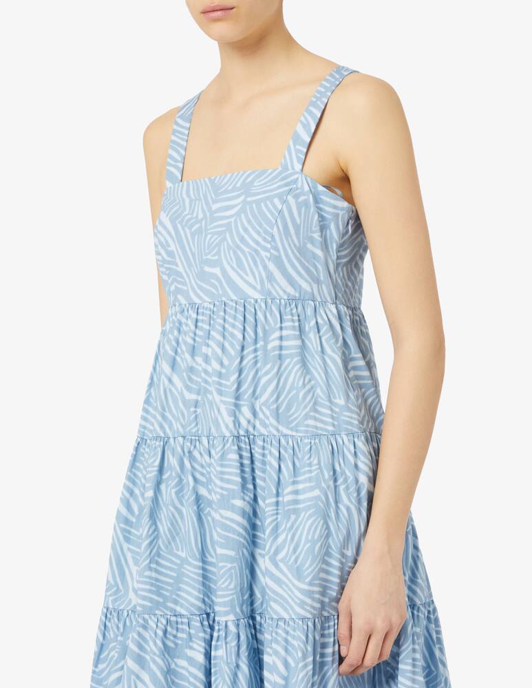 rinascente Michael Michael Kors Zebra tiered midi dress