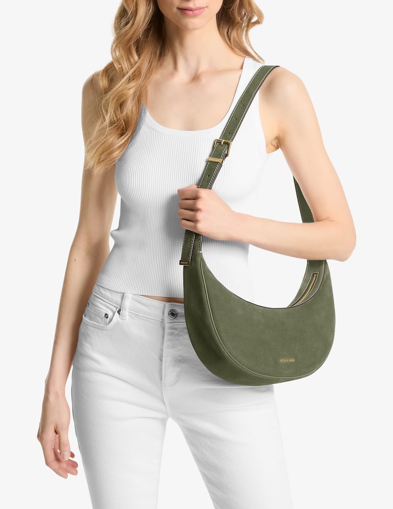 Michael Michael Kors Borsa a tracolla M in camoscio Avra - immagine 2 Michael Michael Kors Borsa a tracolla M in camoscio Avra - immagine 2