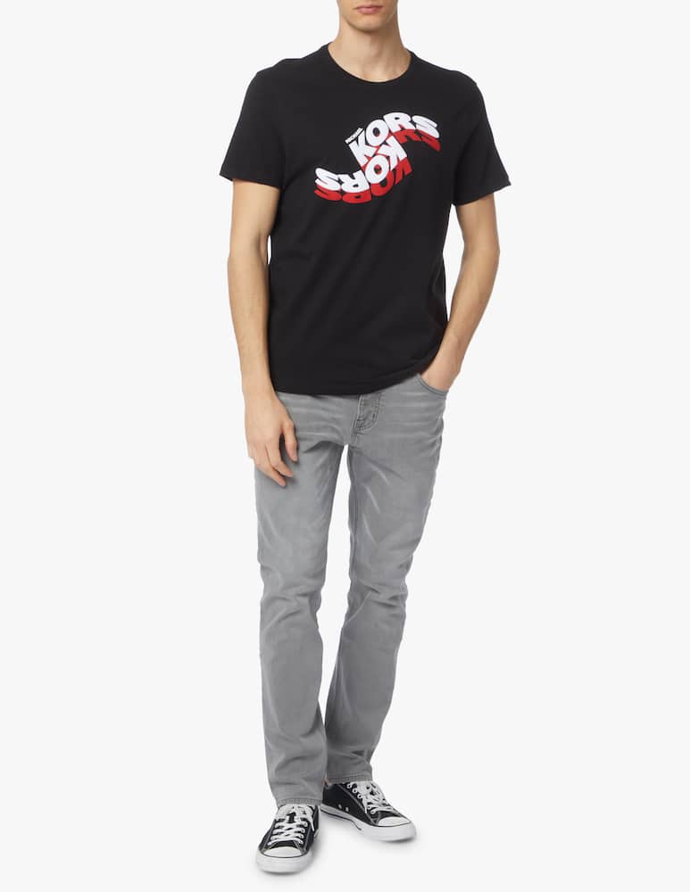 rinascente Michael Kors Maglietta manica corta logo onda - multicolor