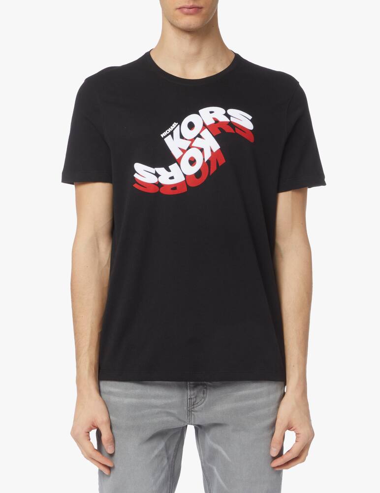 rinascente Michael Kors Maglietta manica corta logo onda - multicolor