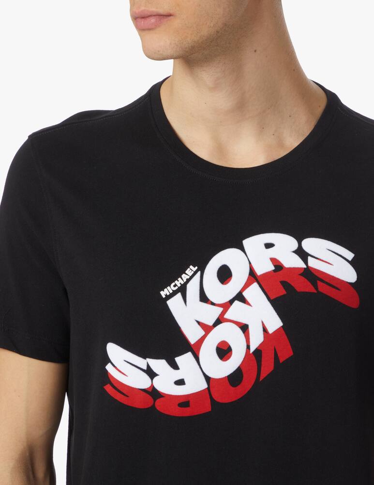 rinascente Michael Kors Maglietta manica corta logo onda - multicolor