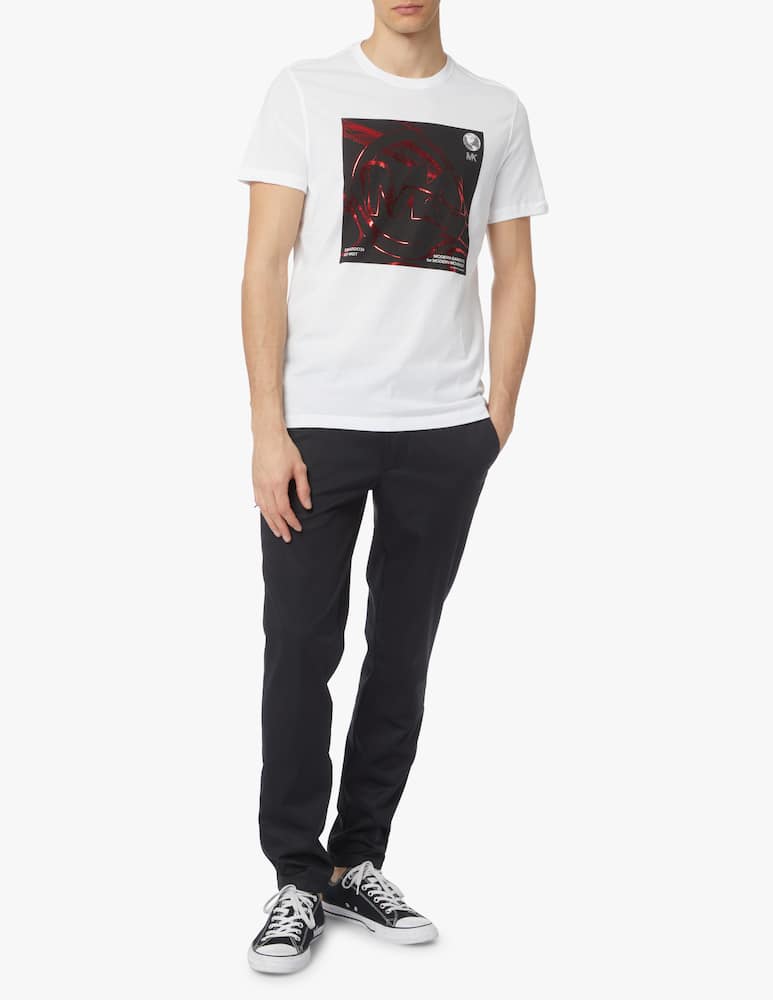 rinascente Michael Kors Maglietta manica corta stampa marmo - multicolor