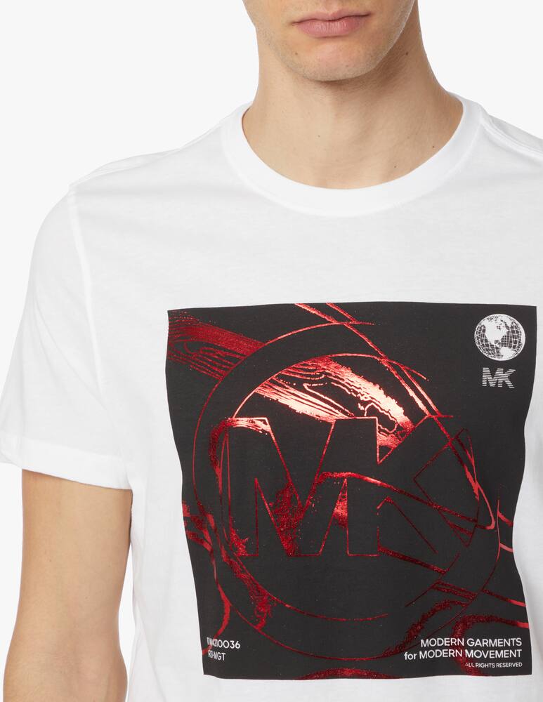 rinascente Michael Kors Maglietta manica corta stampa marmo - multicolor