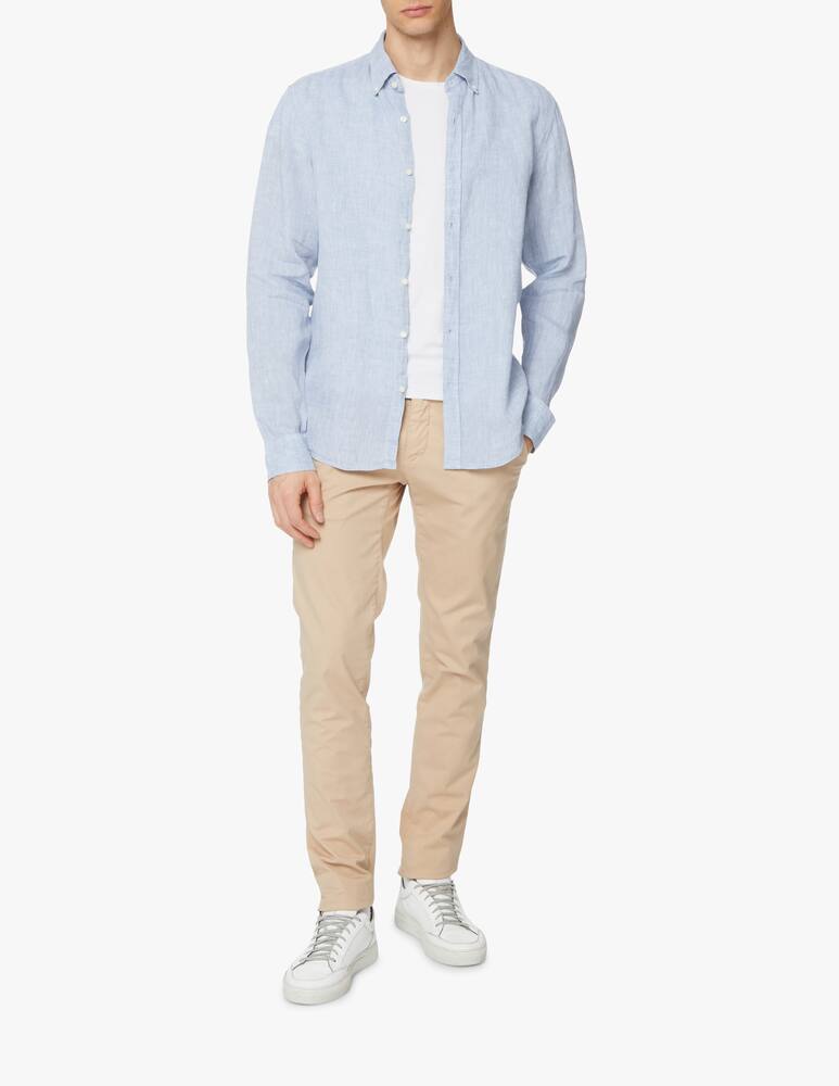 rinascente Michael Kors Linen long sleeve shirt - light blue